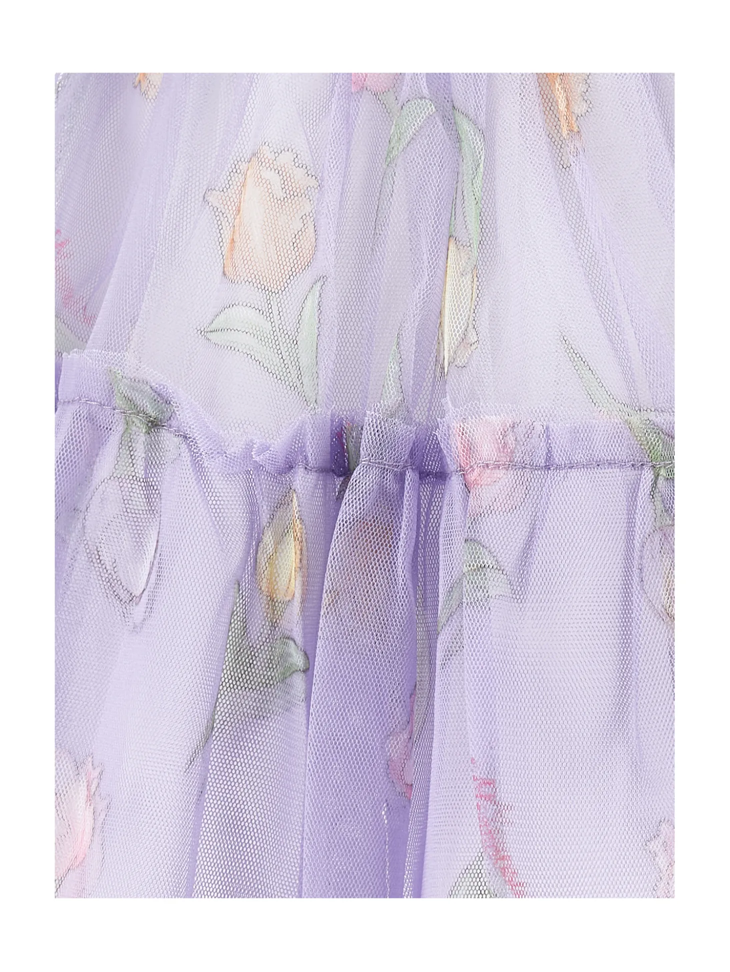 Abitino tulle stampa tulipani