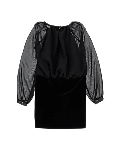 Abito ciniglia e tulle