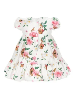Abito cotone stampa floreale