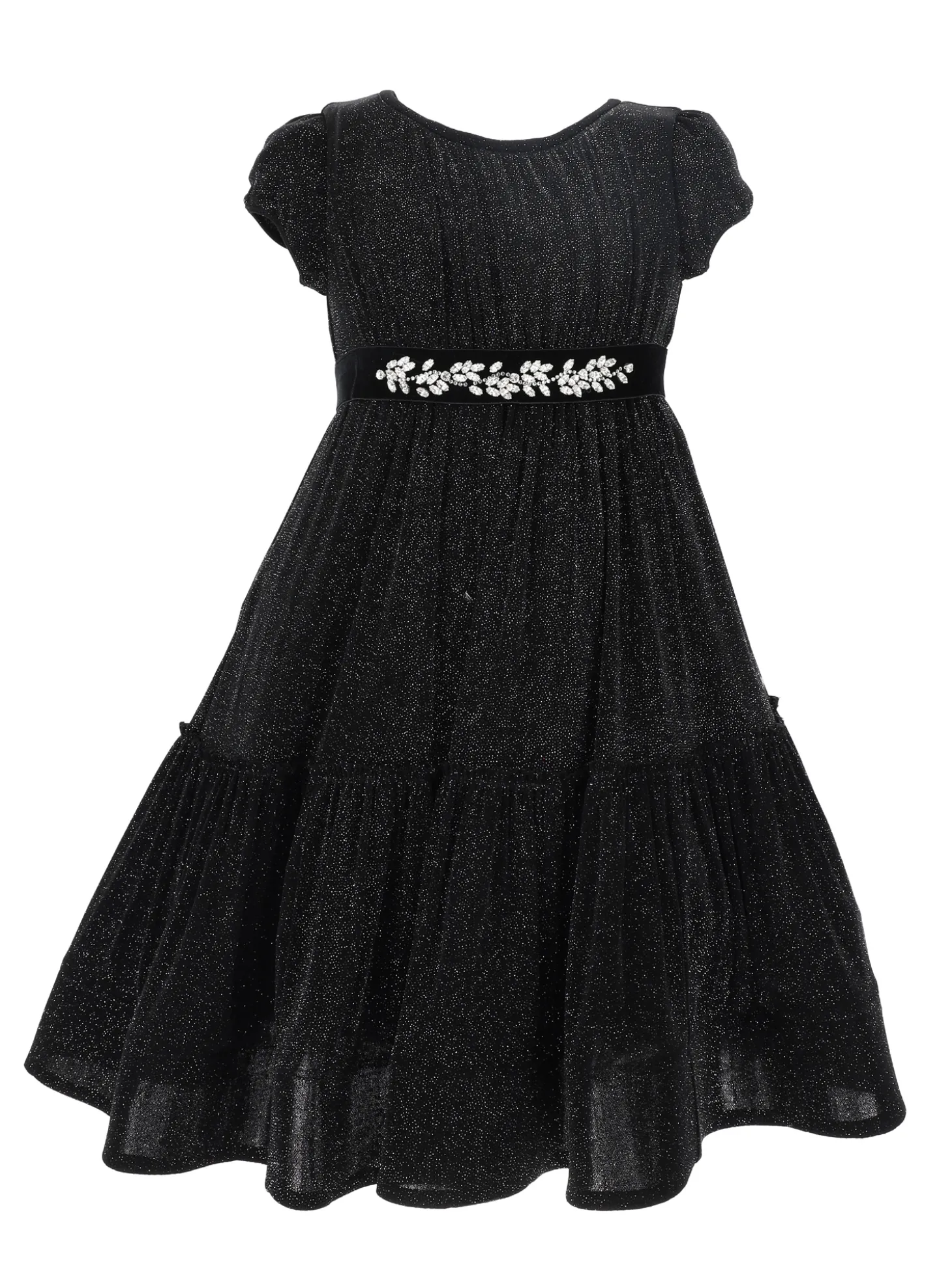 Abito in jersey glitter