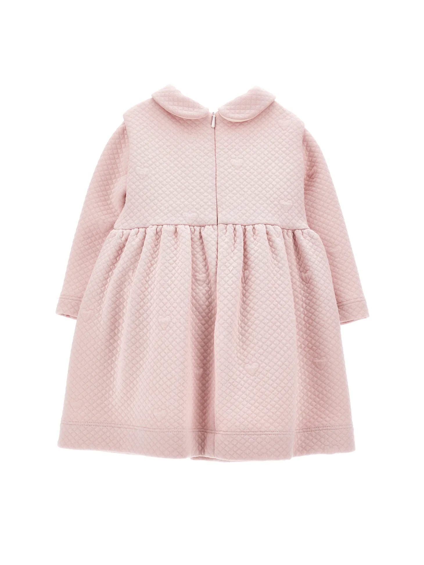 Abito jacquard con orsetto peluche