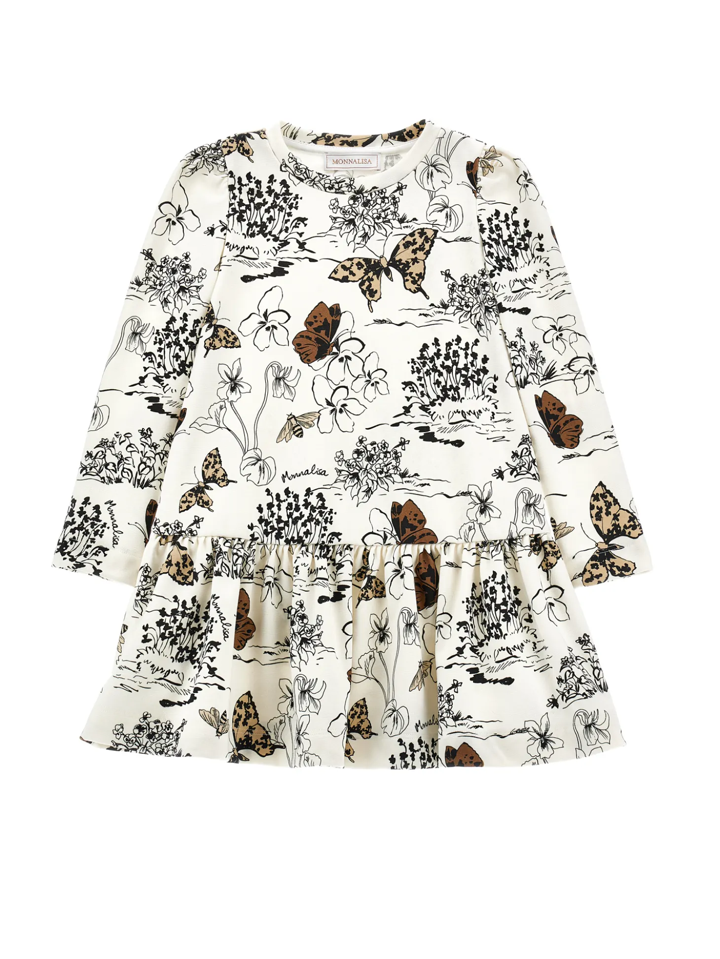 Abito jersey stampa toile de jouy