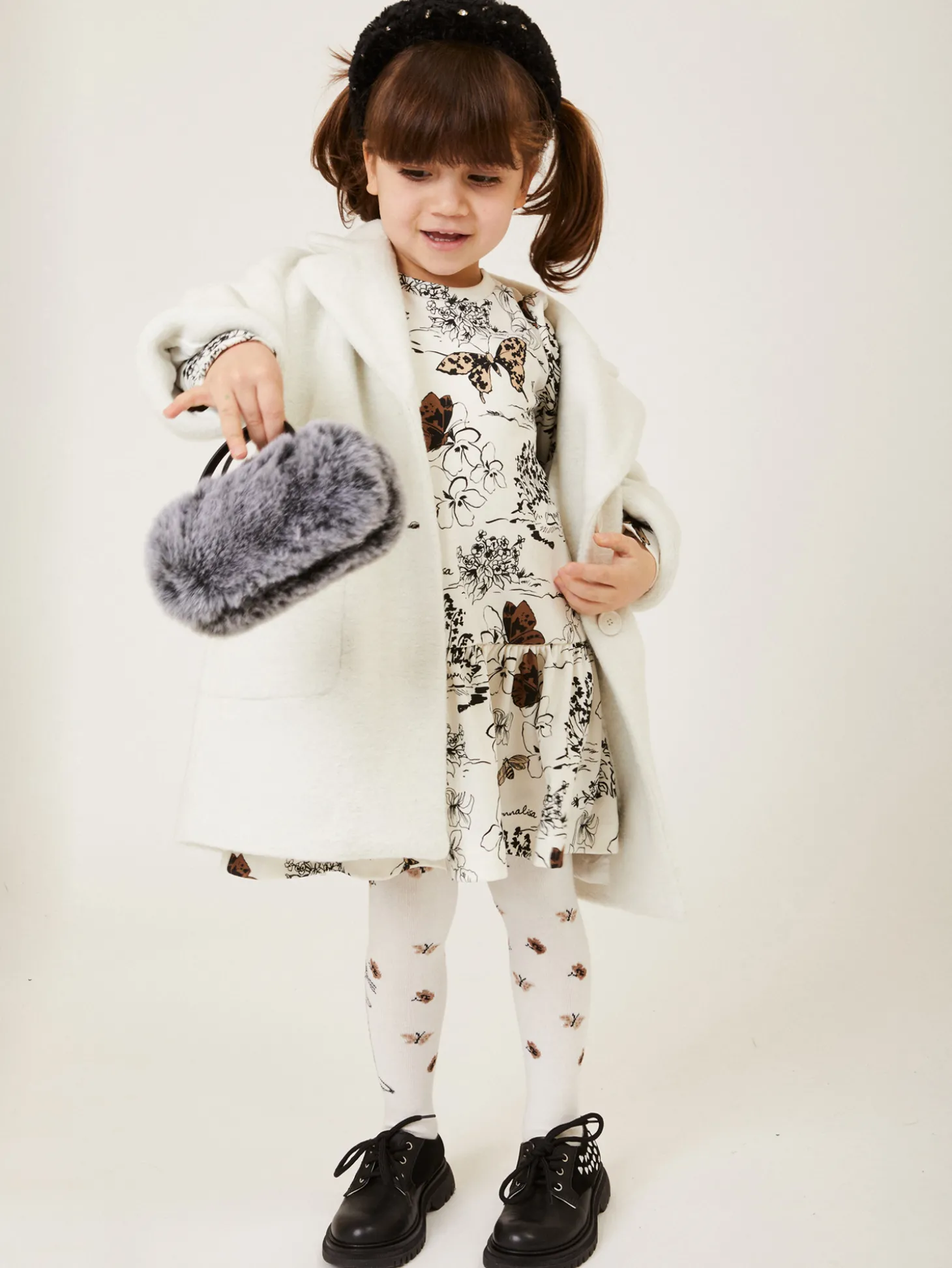 Abito jersey stampa toile de jouy