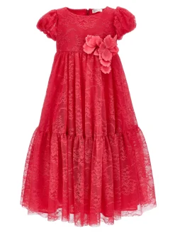 Abito lungo pizzo Chantilly