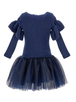 Abito maglia e glitter