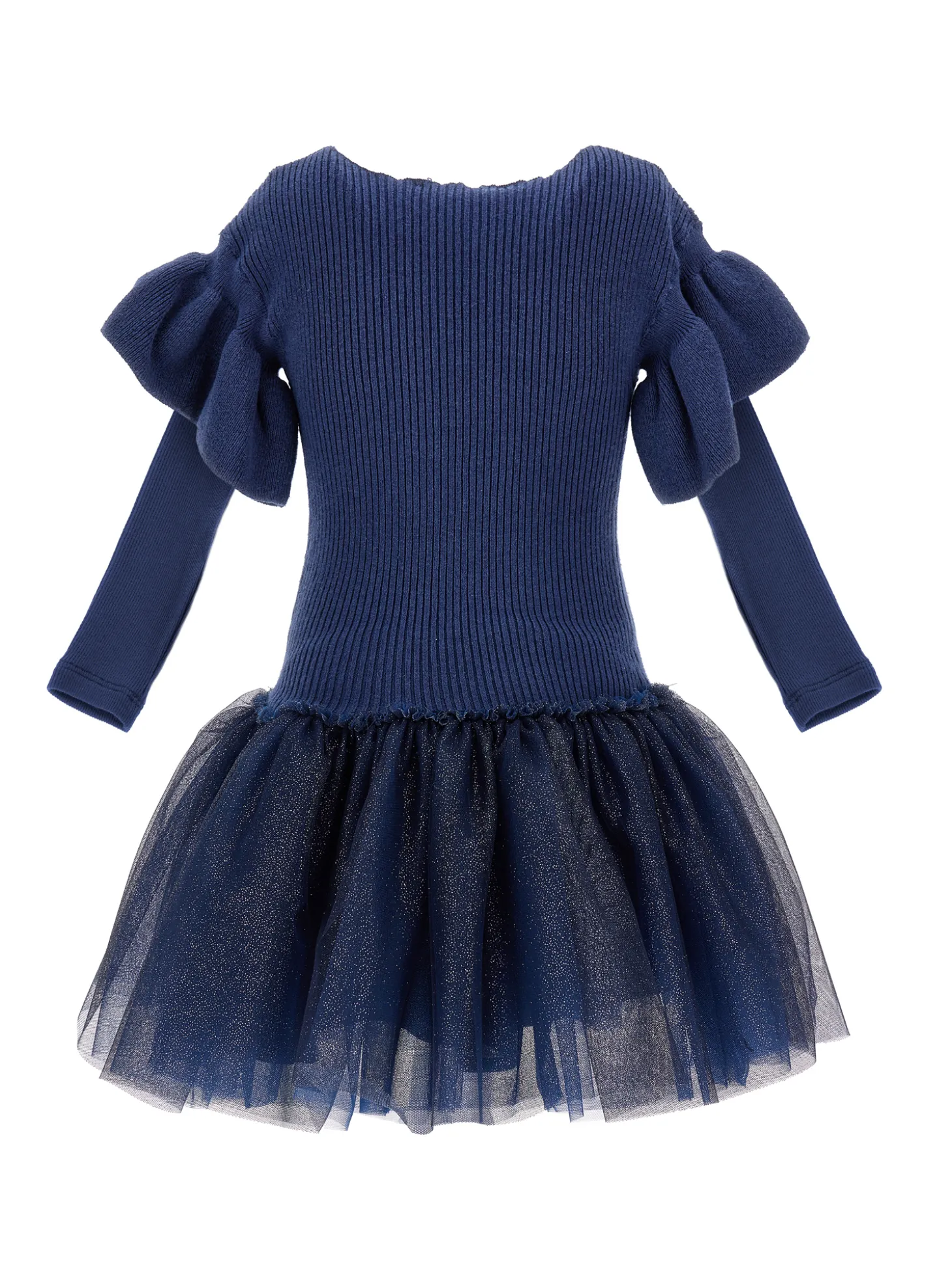 Abito maglia e glitter