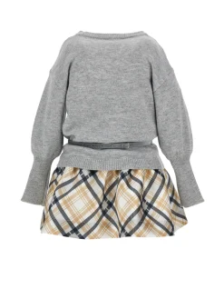 Abito mikado tartan