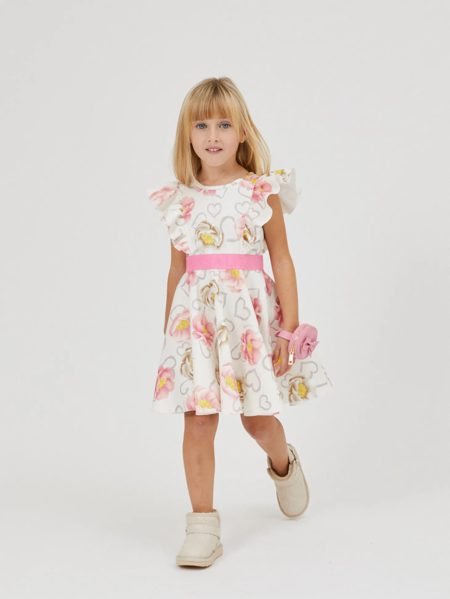 Abito neoprene floreale