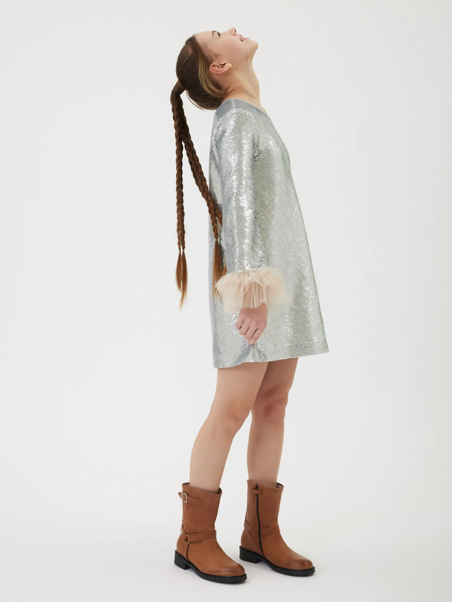 Abito paillettes tulle