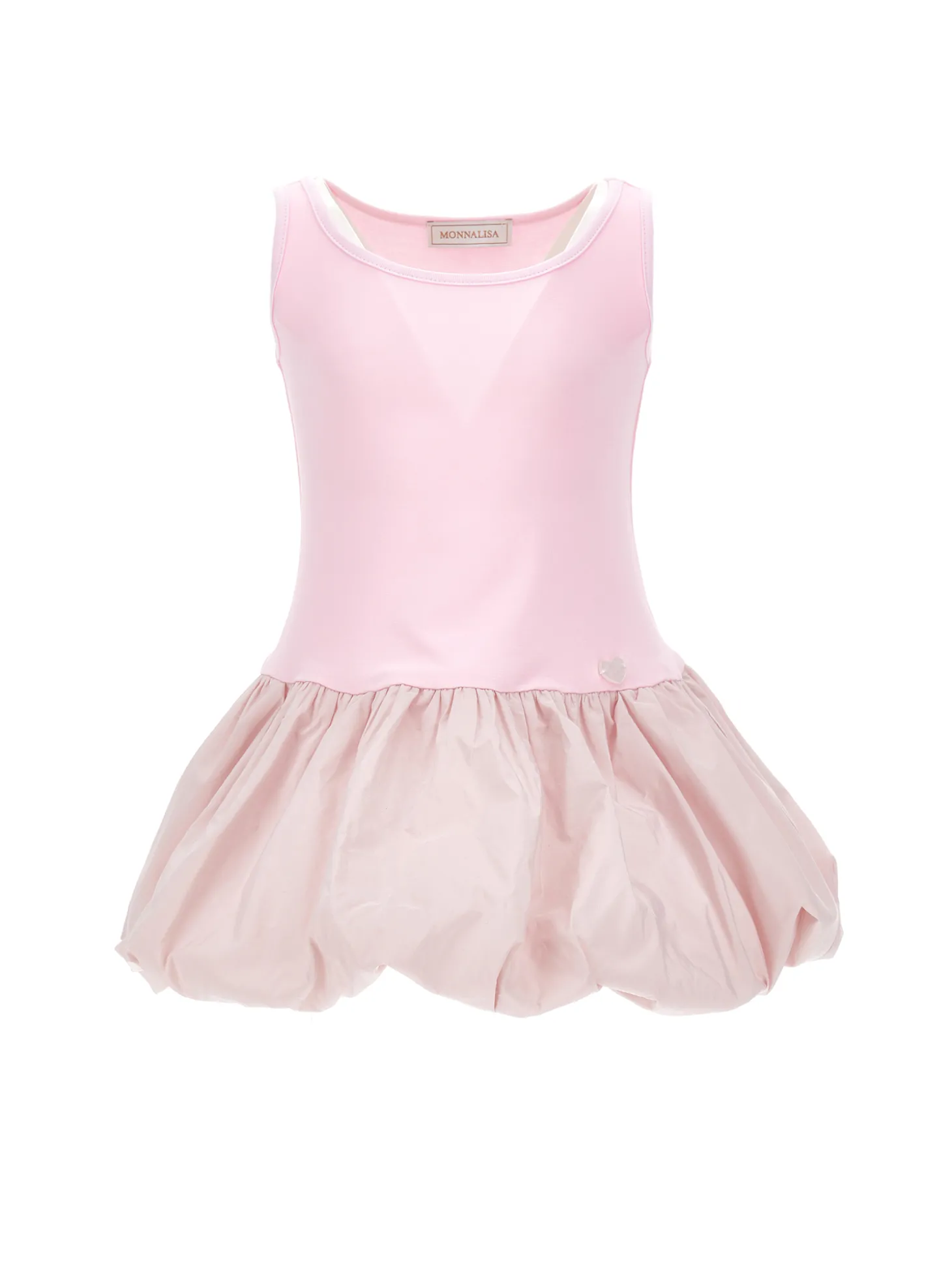 Abito palloncino con top in rete