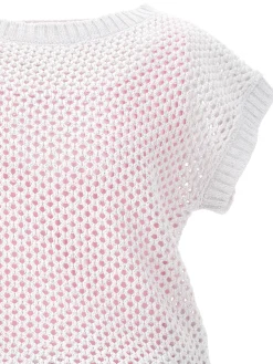 Abito palloncino con top in rete