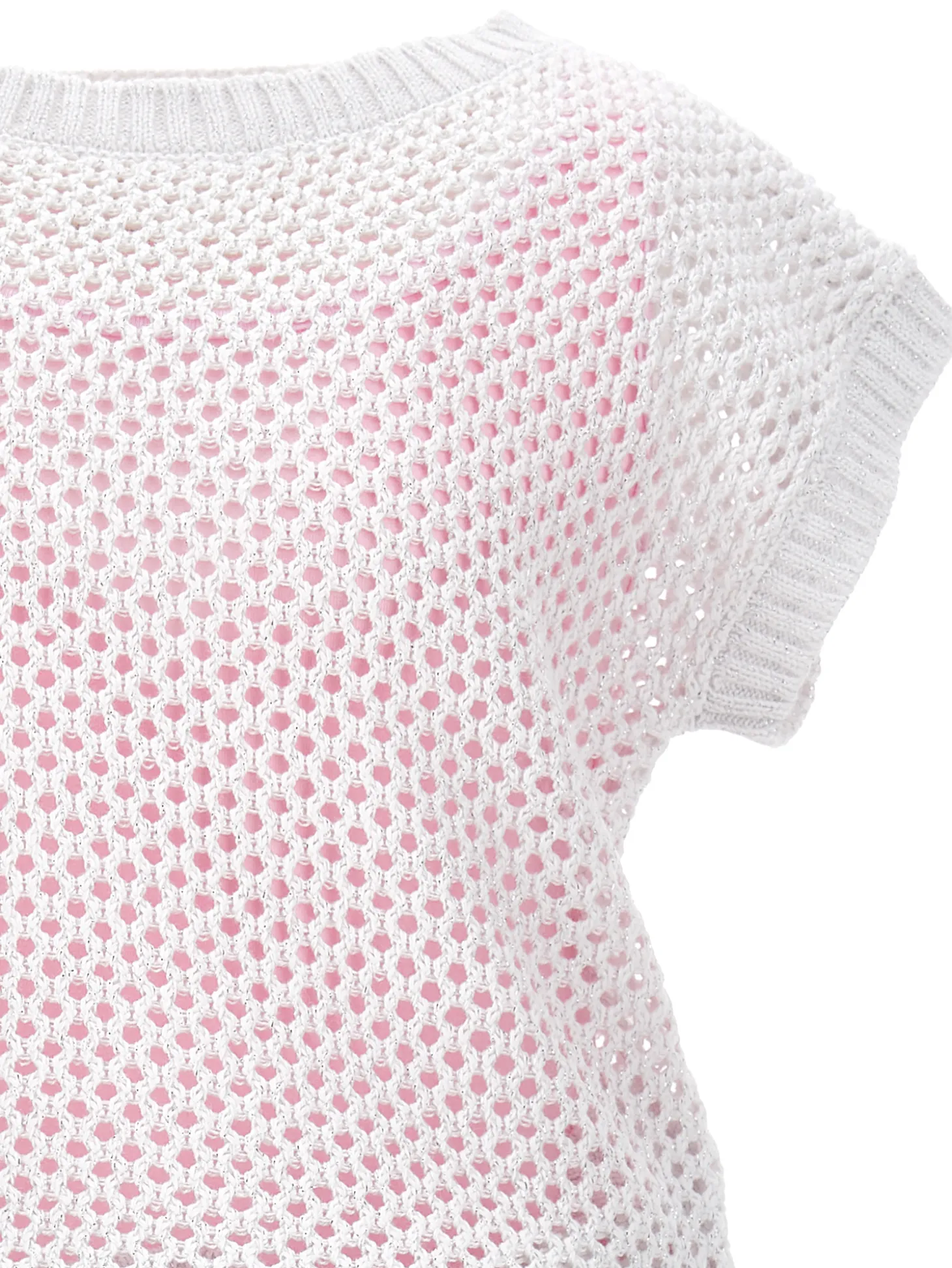 Abito palloncino con top in rete