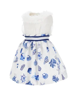 Abito rasatello e tulle
