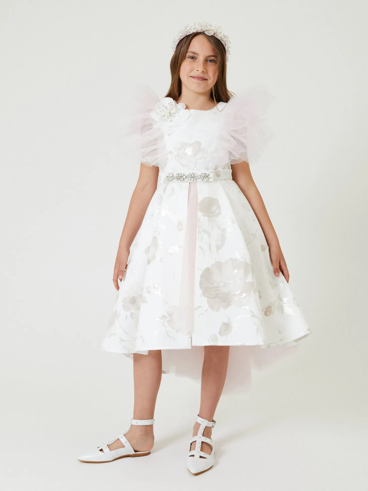 Abito Sunrise mikado tulle con gonna removibile