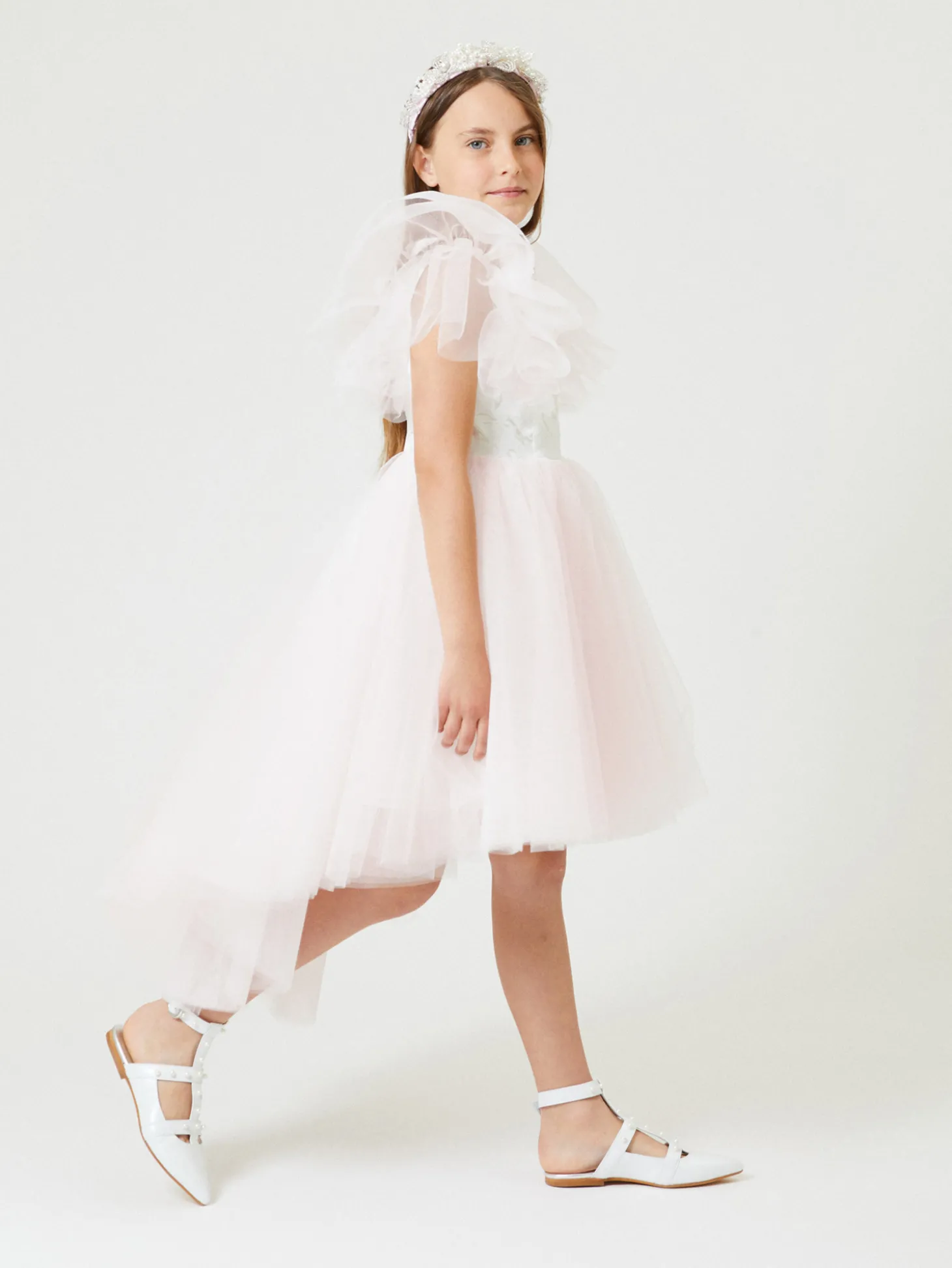 Abito Sunrise mikado tulle con gonna removibile