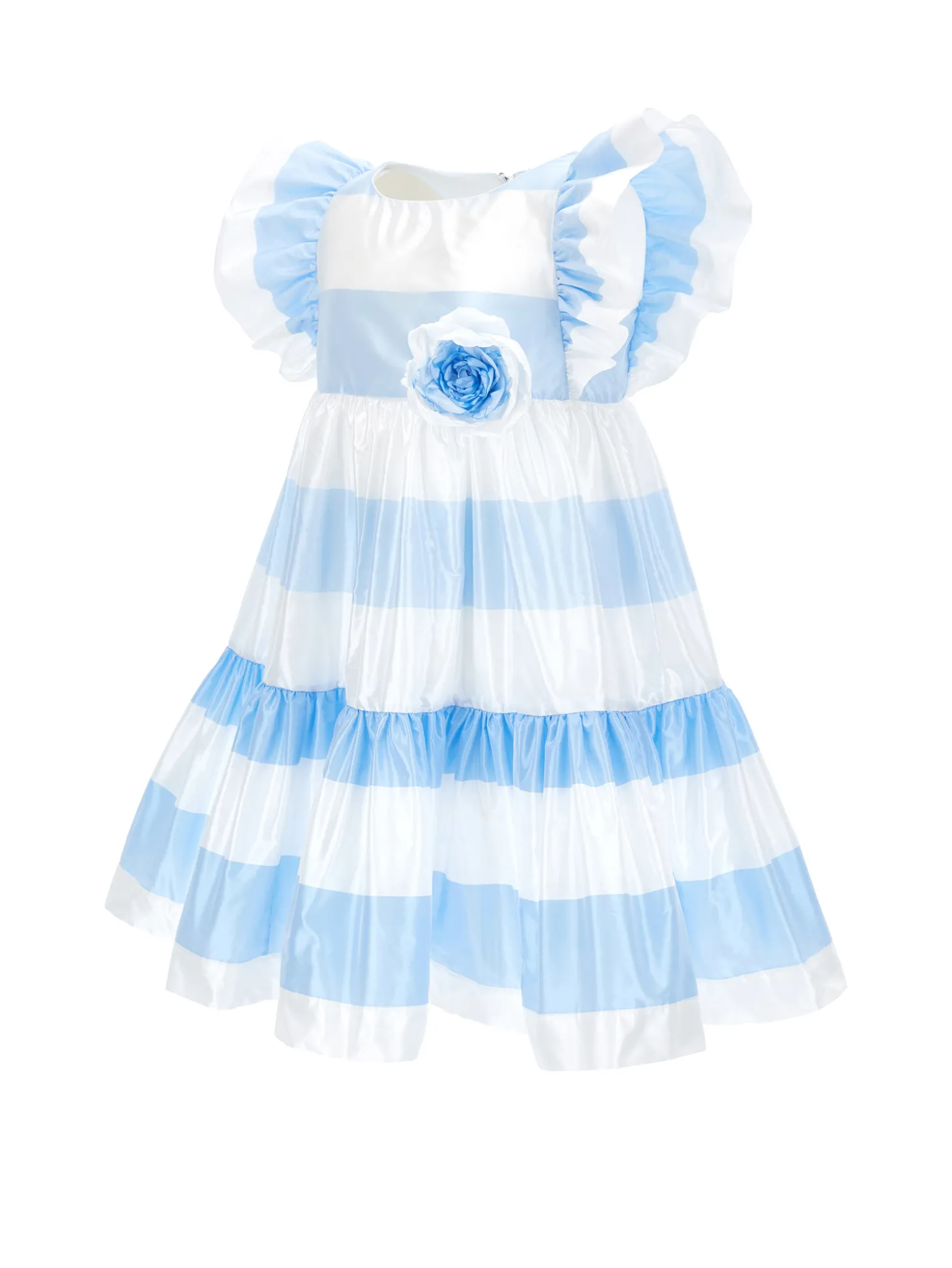 Abito taffeta righe