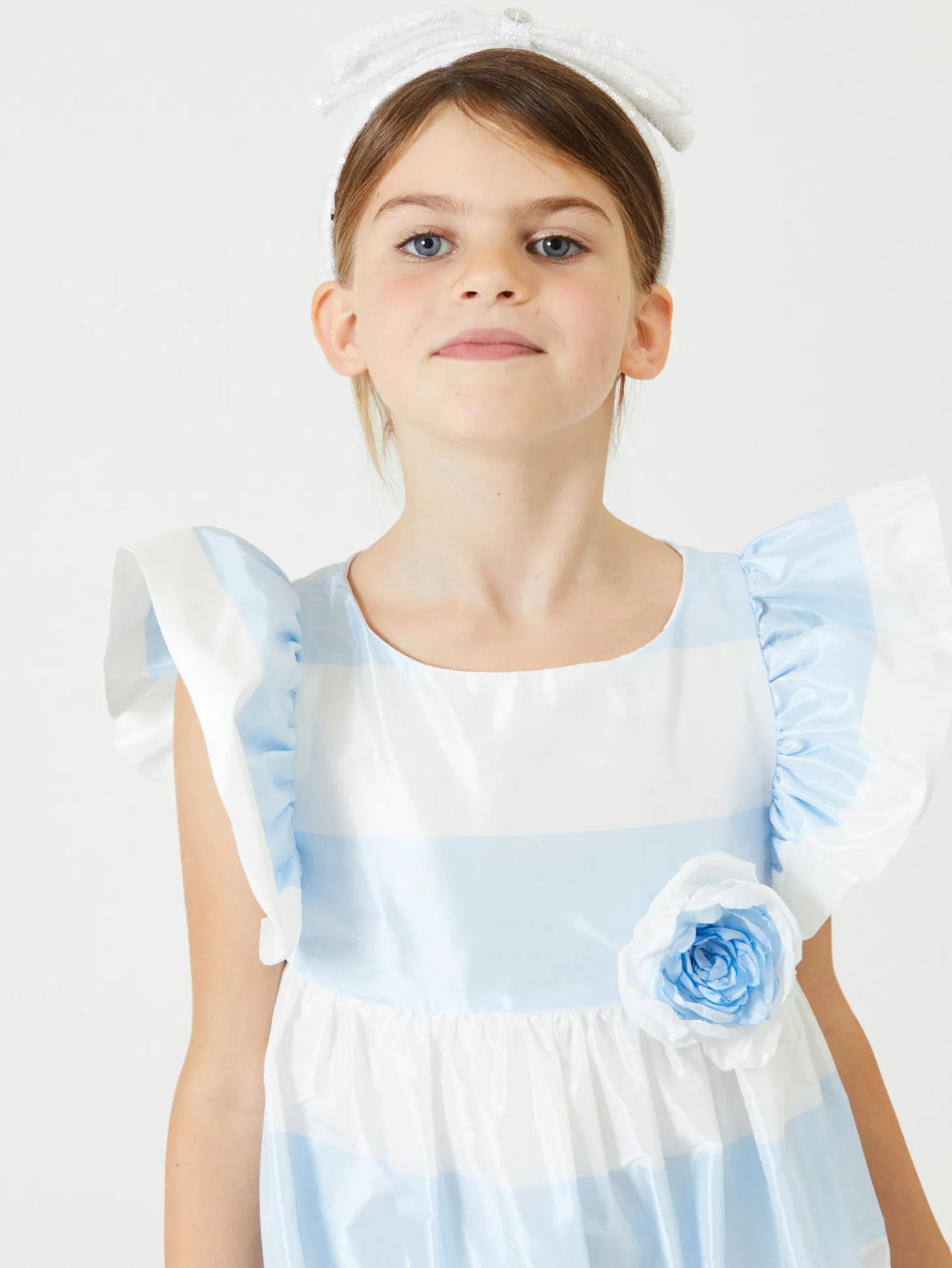 Abito taffeta righe