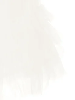 Abito tulle con piccole rouches