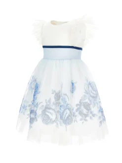 Abito tulle con rose degrad&eacute;