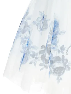 Abito tulle con rose degrad&eacute;