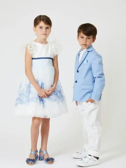 Abito tulle con rose degrad&eacute;