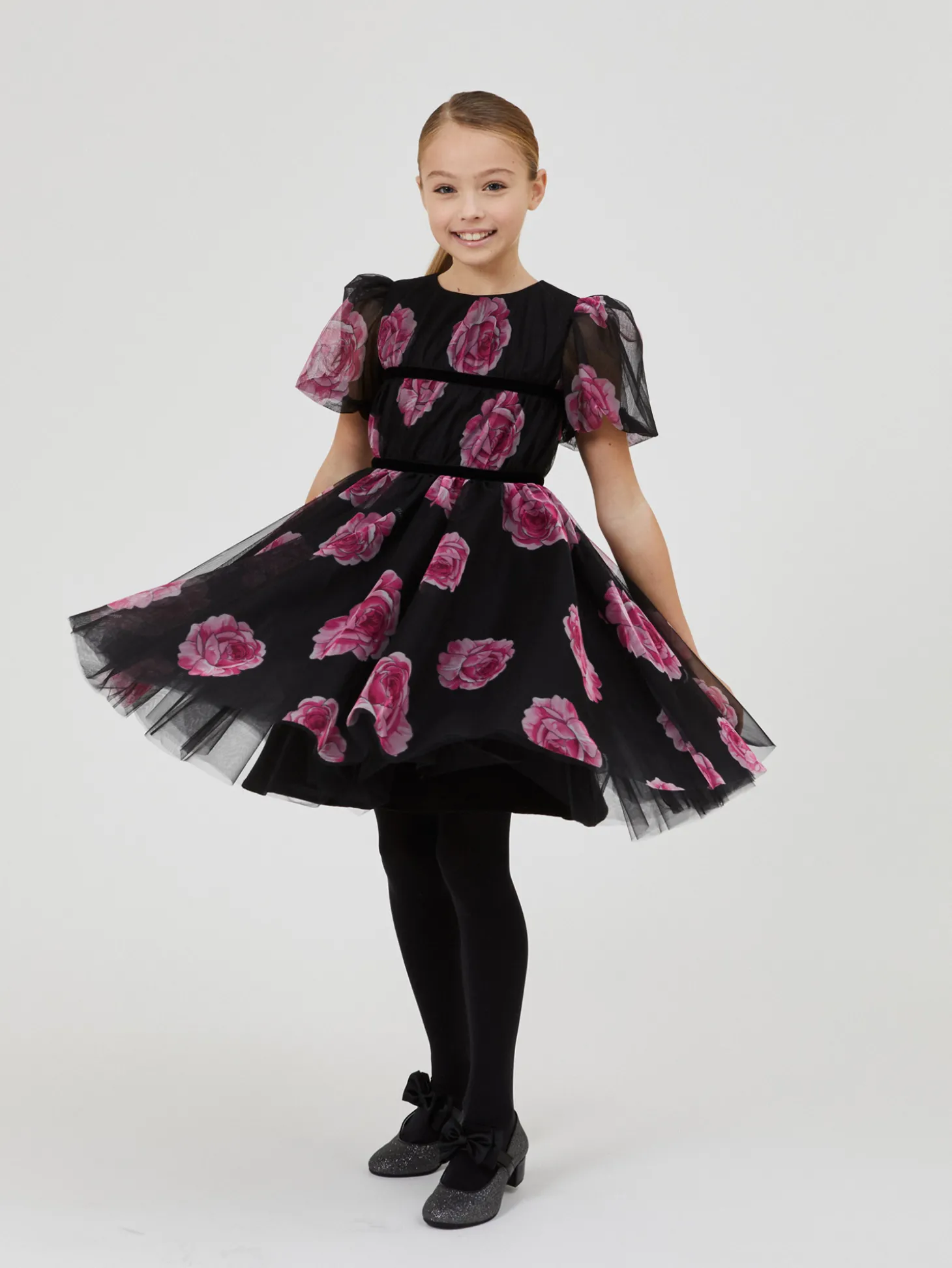 Abito tulle e rose