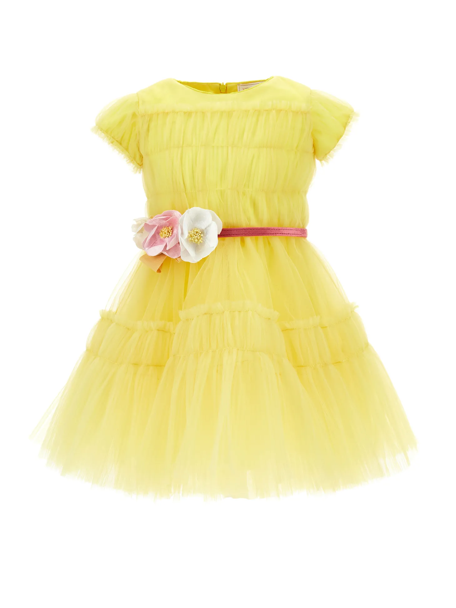 Abito tulle increspato