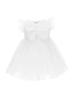 Abito tulle mano seta maxi farfalla