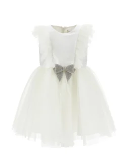 Abito tulle plissettato