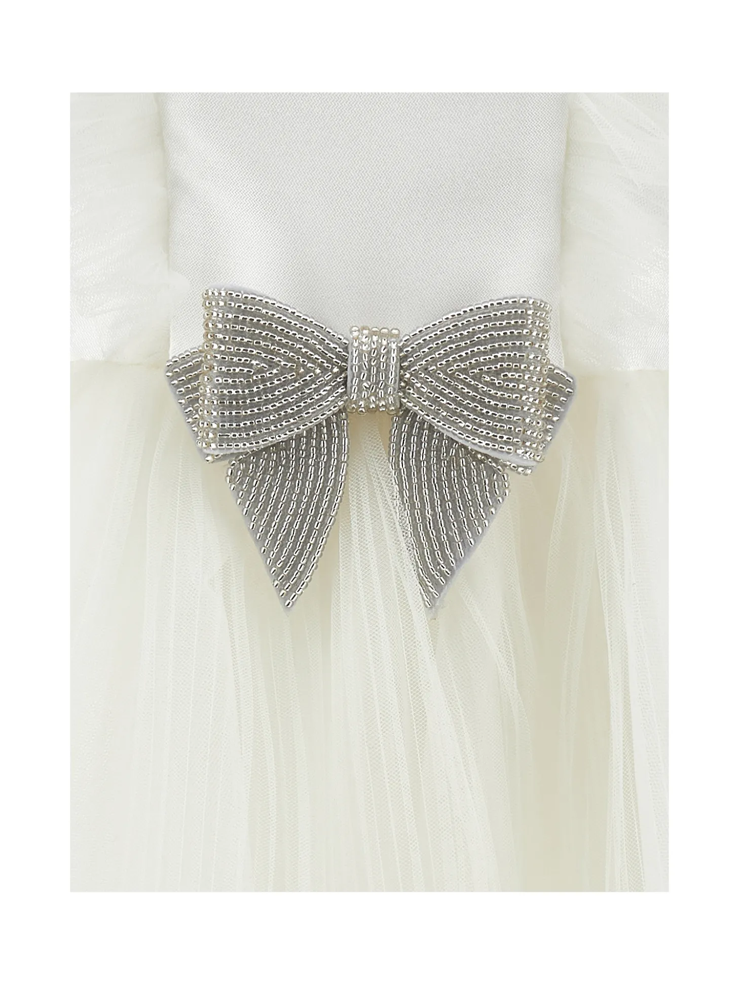 Abito tulle plissettato