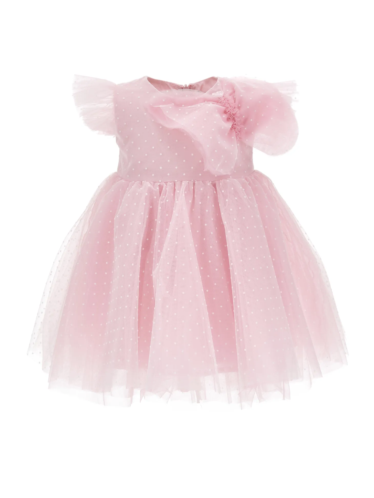 Abito tulle plumetis