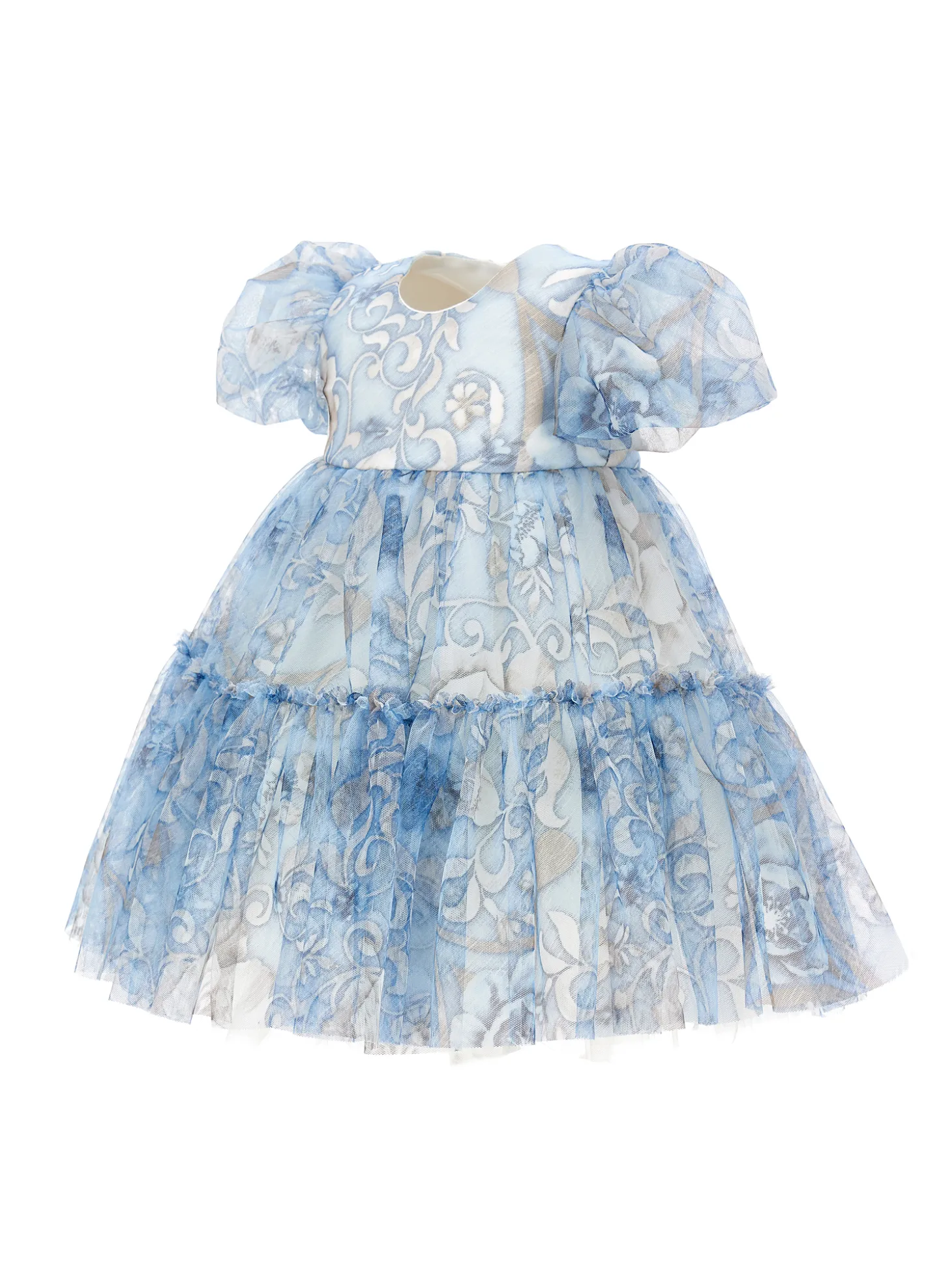 Abito tulle ramage