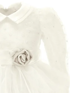 Abito tulle ricamato