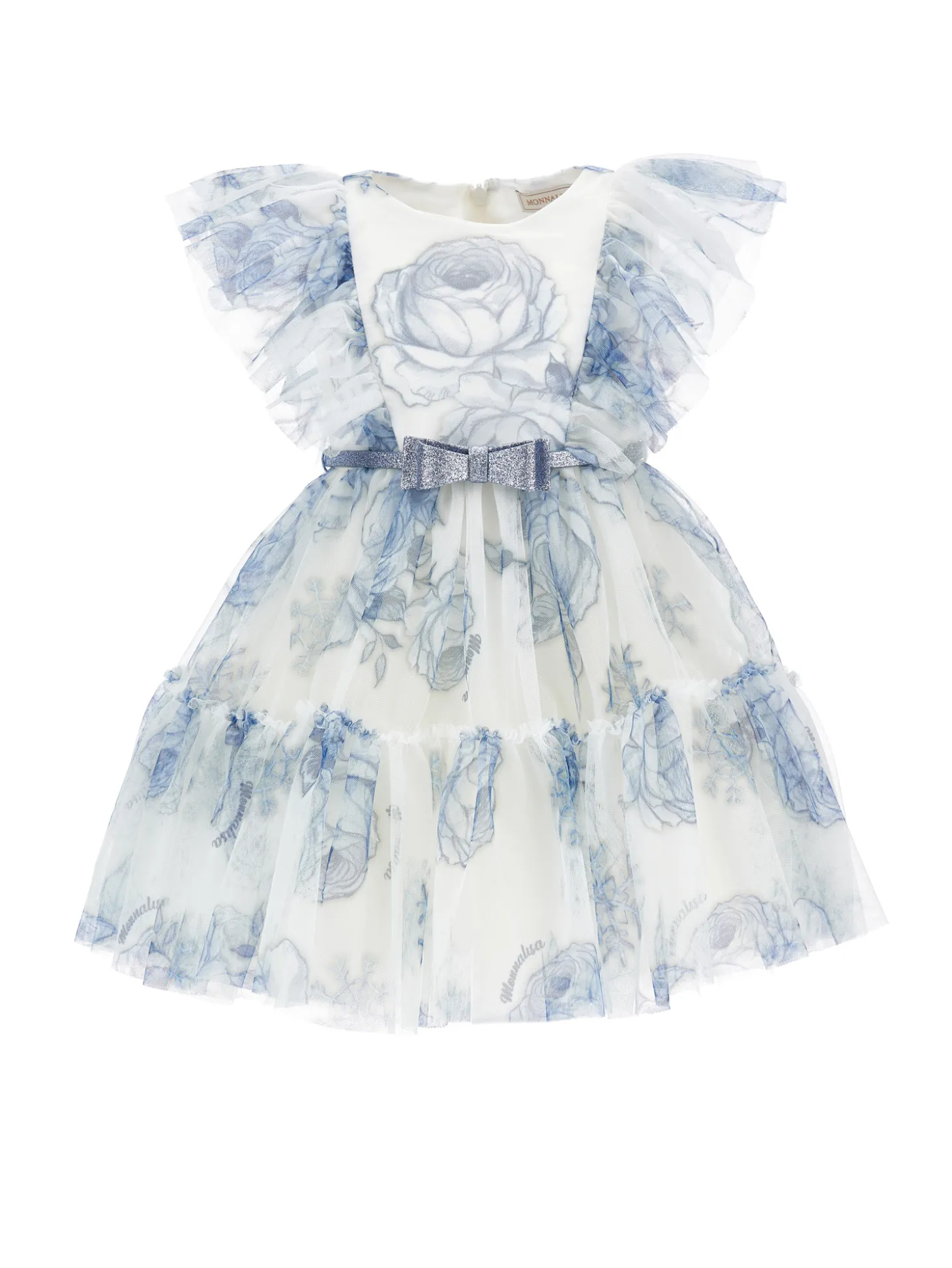 Abito tulle rose di ghiaccio