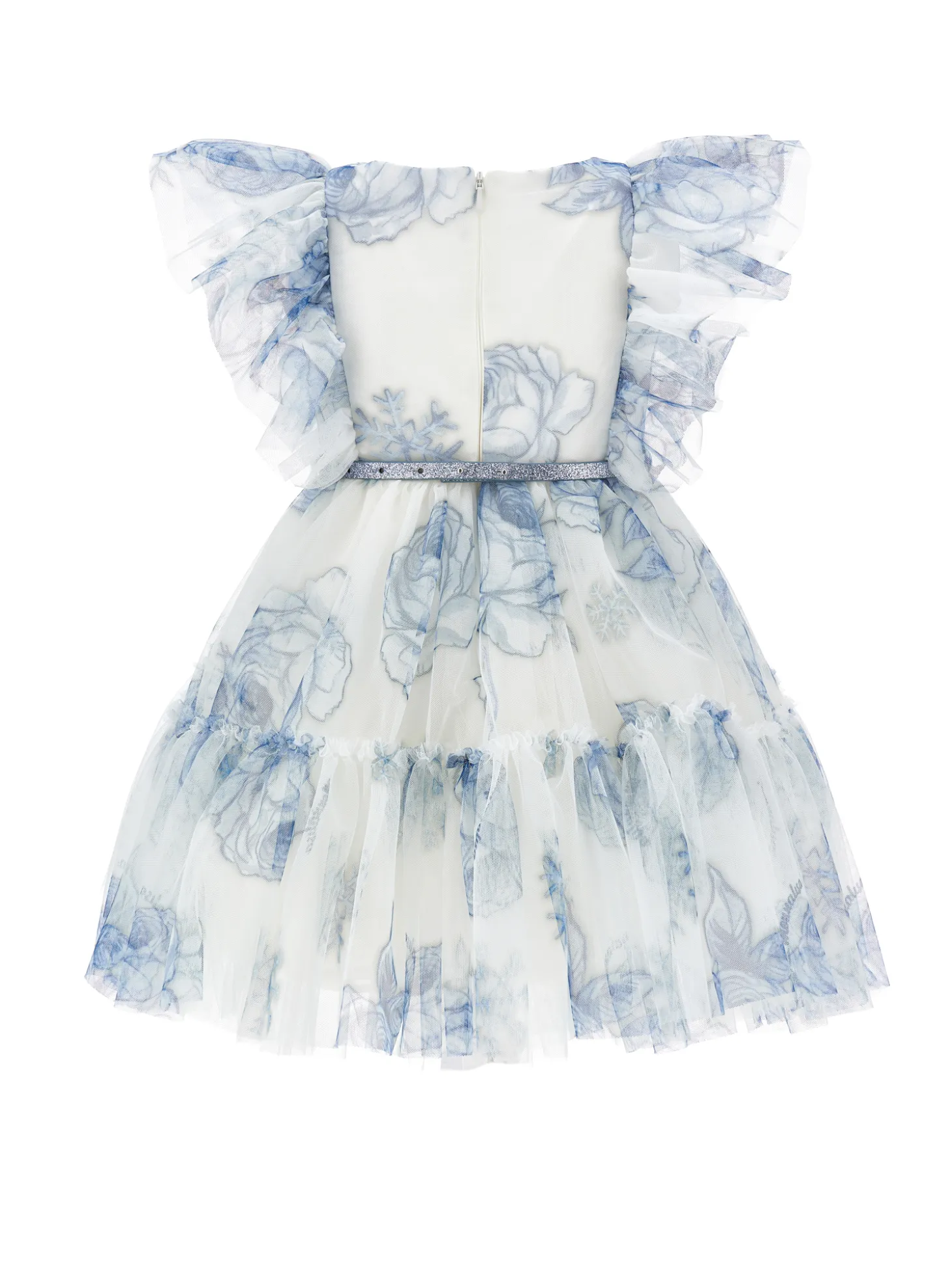 Abito tulle rose di ghiaccio