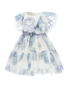 Abito tulle rose di ghiaccio