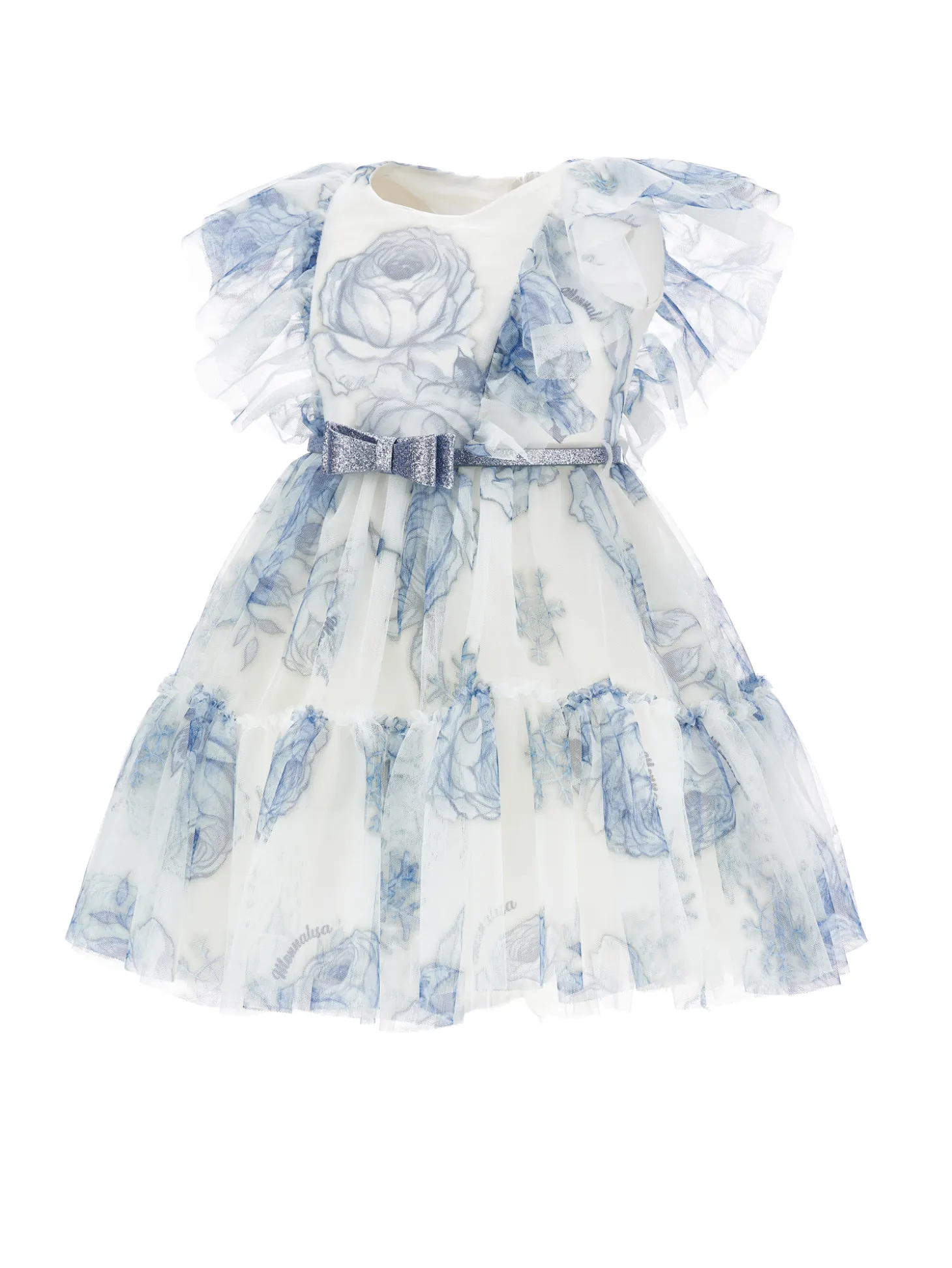 Abito tulle rose di ghiaccio