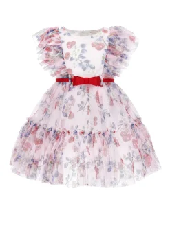 Abito tulle stampa ciliegie