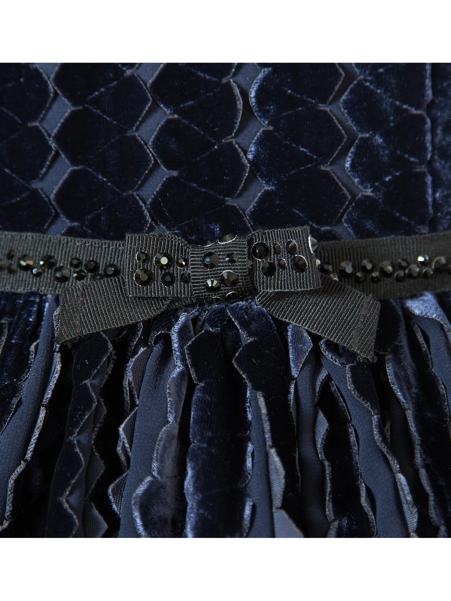 Abito velluto e strass