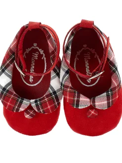 Ballerine con collettino tartan