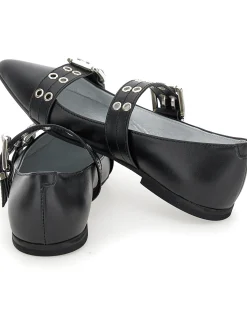 Ballerine pelle con fibbia
