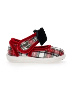 Ballerine tessuto tartan