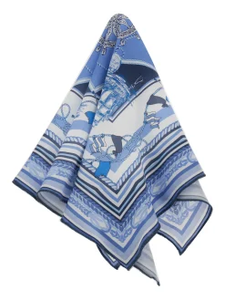 Bandana viscosa stampa marine