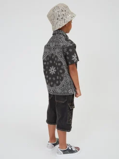 Bermuda cargo denim Mickey Mouse