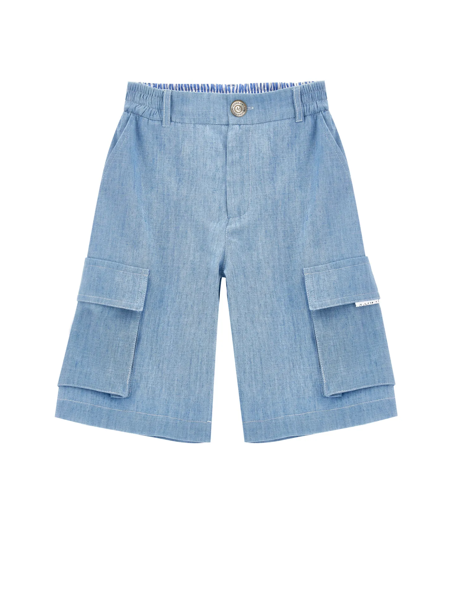 Bermuda chambray cargo