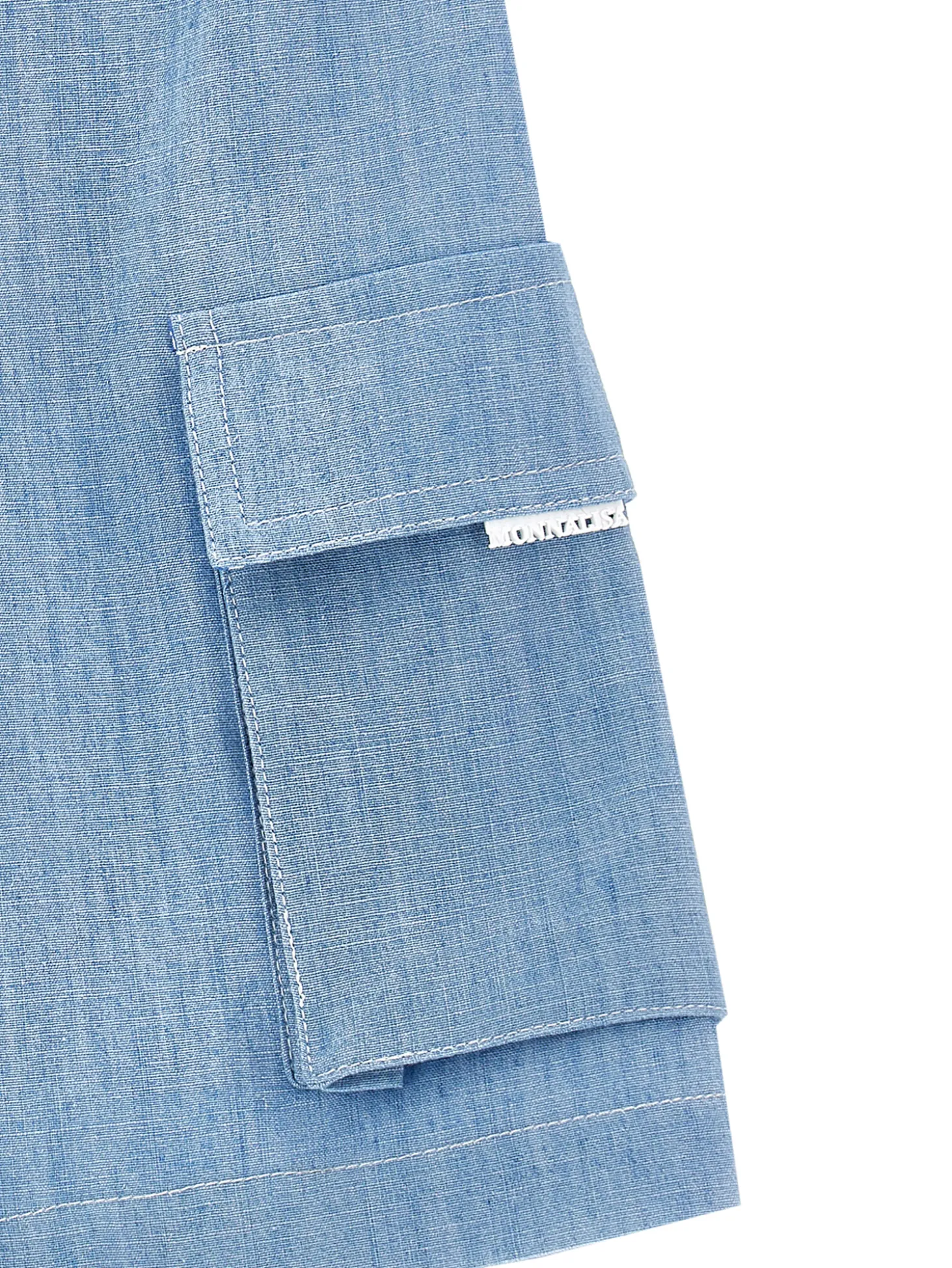 Bermuda chambray cargo