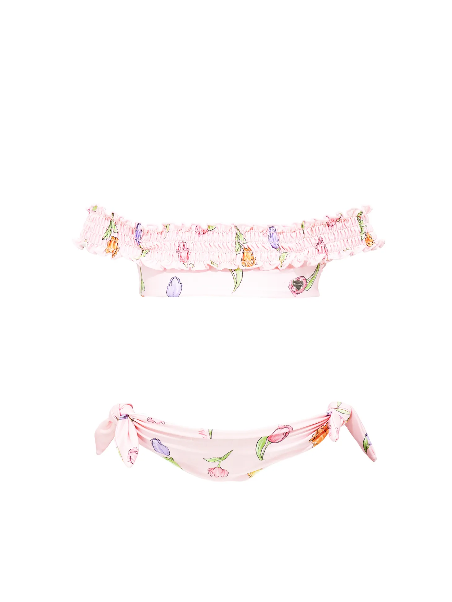 Bikini stretch stampa tulipani