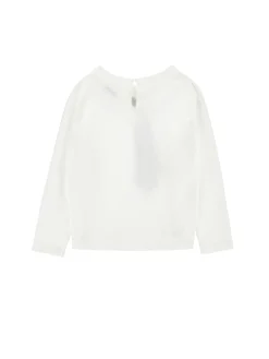 Blusa cotone organico black tie