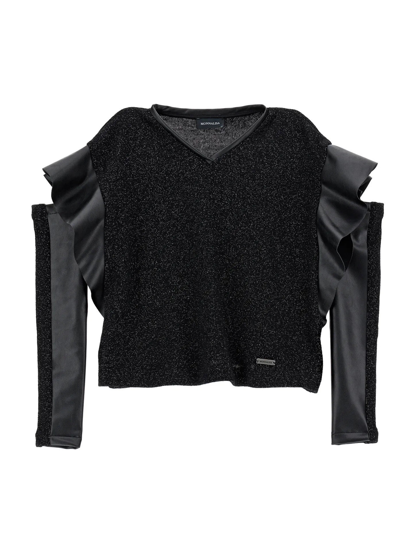 Blusa lurex con manicotti