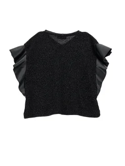 Blusa lurex con manicotti
